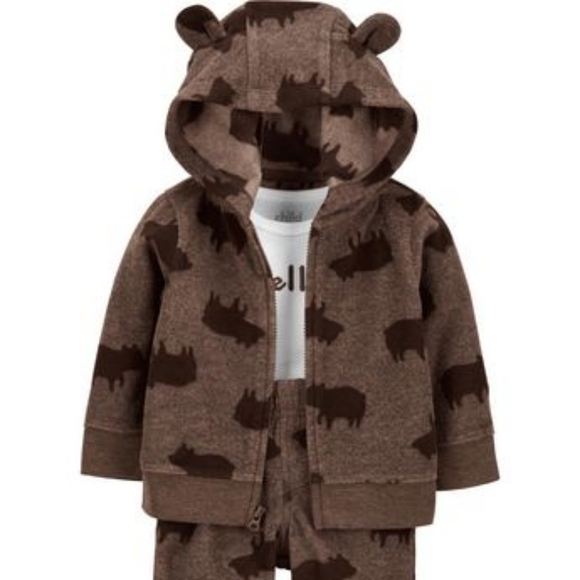 Carter's Child of mine " Comfy Bear" 3 piece set , Sizing 24 months. NWT - Picture 6 of 7